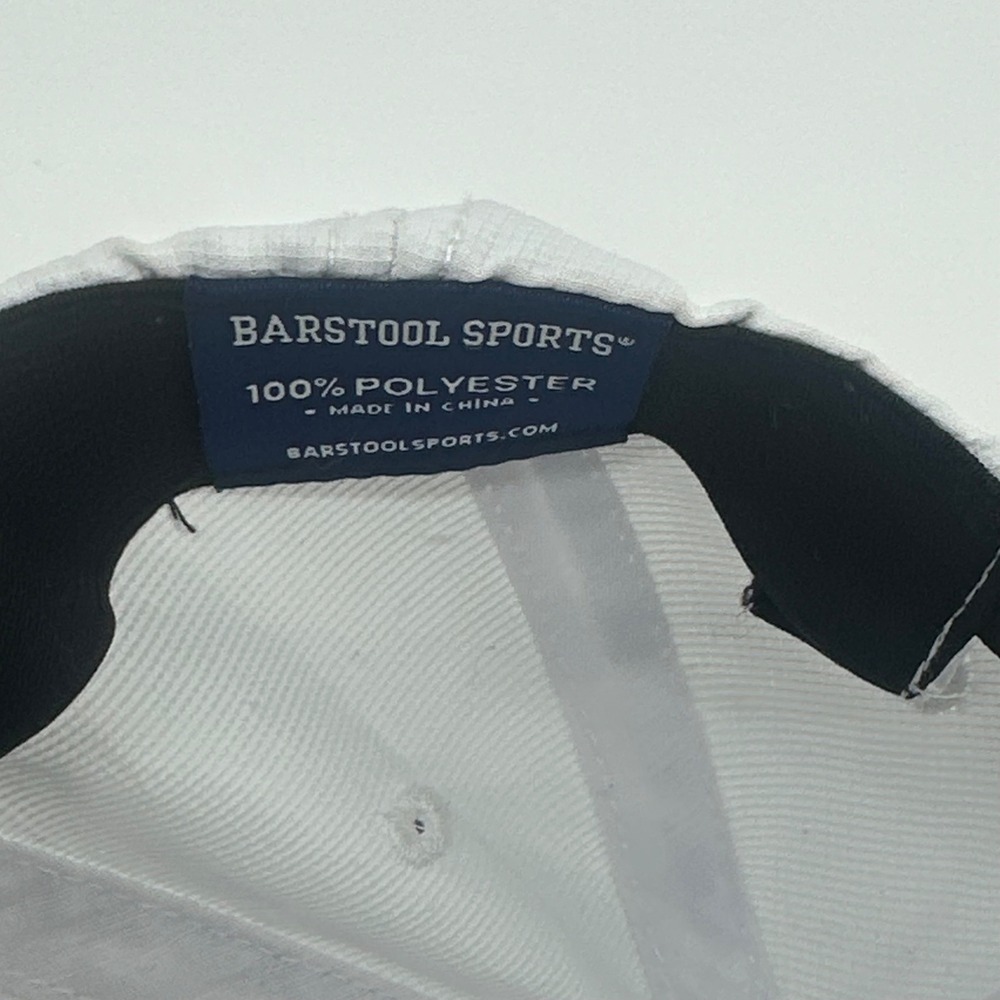 Barstool Sports Hat Cap Unisex OSFM White Drink Logo Stars Ripstop Lime Golf - Picture 6 of 7